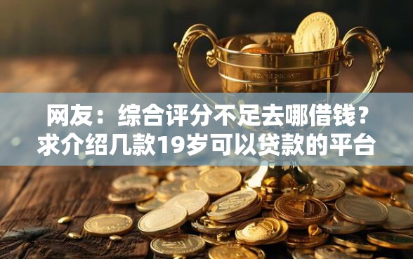 网友：综合评分不足去哪借钱？求介绍几款19岁可以贷款的平台