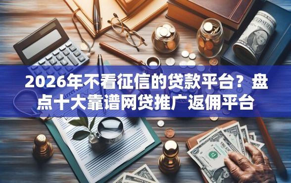2026年不看征信的贷款平台?盘点十大靠谱网贷推广返佣平台 2026年不看征信的贷款平台?盘点十大靠谱网贷推广返佣平台