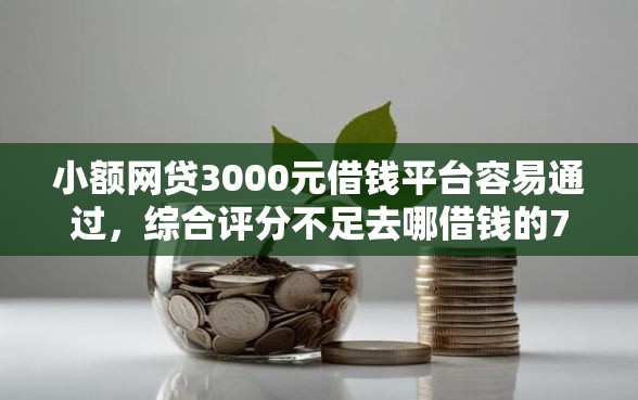 小额网贷3000元借钱平台容易通过，综合评分不足去哪借钱的7个平台介绍