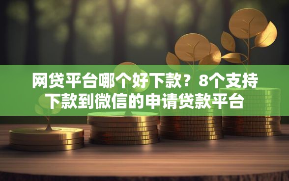 网贷平台哪个好下款?8个支持下款到微信的申请贷款平台 网贷平台哪个好下款?8个支持下款到微信的申请贷款平台