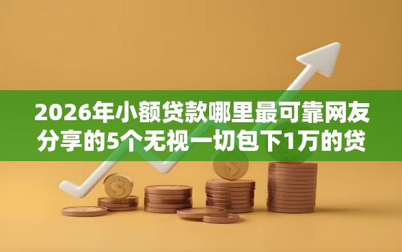 2026年小额贷款哪里最可靠网友分享的5个无视一切包下1万的贷款我觉得不错！