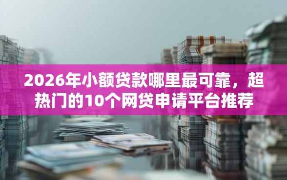 2026年小额贷款哪里最可靠，超热门的10个网贷申请平台推荐