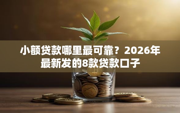 小额贷款哪里最可靠？2026年最新发的8款贷款口子