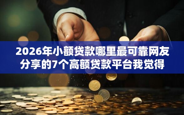 2026年小额贷款哪里最可靠网友分享的7个高额贷款平台我觉得不错！