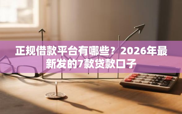 正规借款平台有哪些？2026年最新发的7款贷款口子