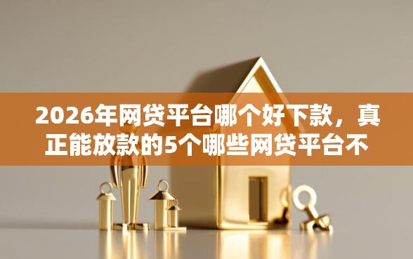 2026年网贷平台哪个好下款，真正能放款的5个哪些网贷平台不上征信推荐