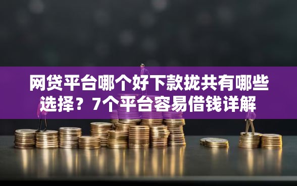 网贷平台哪个好下款拢共有哪些选择？7个平台容易借钱详解