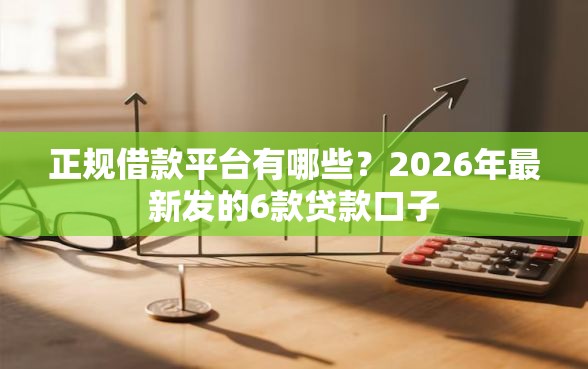 正规借款平台有哪些？2026年最新发的6款贷款口子